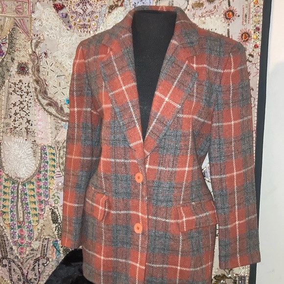Wool blend 2 button & pocketed lined jacket - Picture 1 of 2